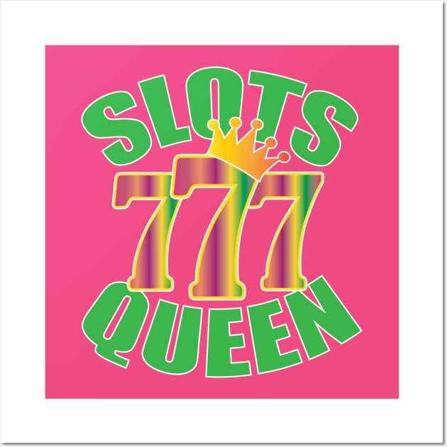 Slot Machine Design | Original Slots Queen Wall Art by TeesByJay